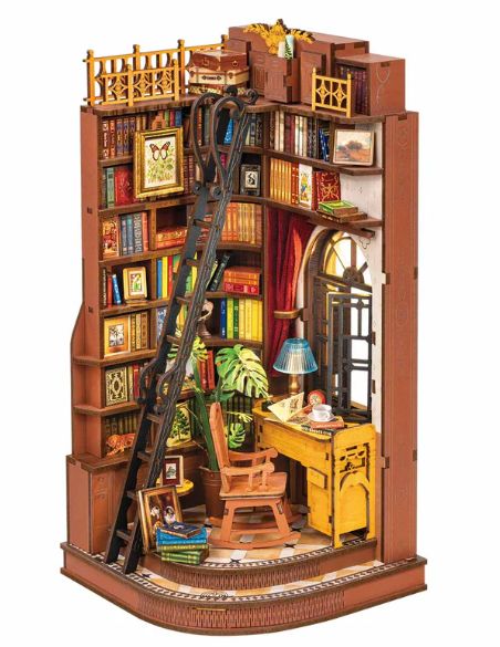 Rolife Book Nook Silent Corner Study 3D Wooden Puzzle