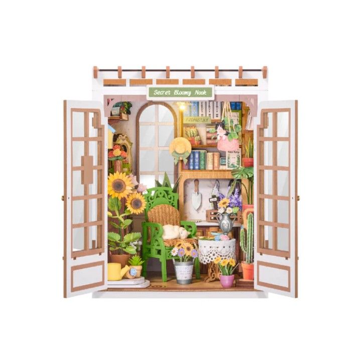 Rolife Secret Bloomy Nook DIY Book Nook Shelf Insert