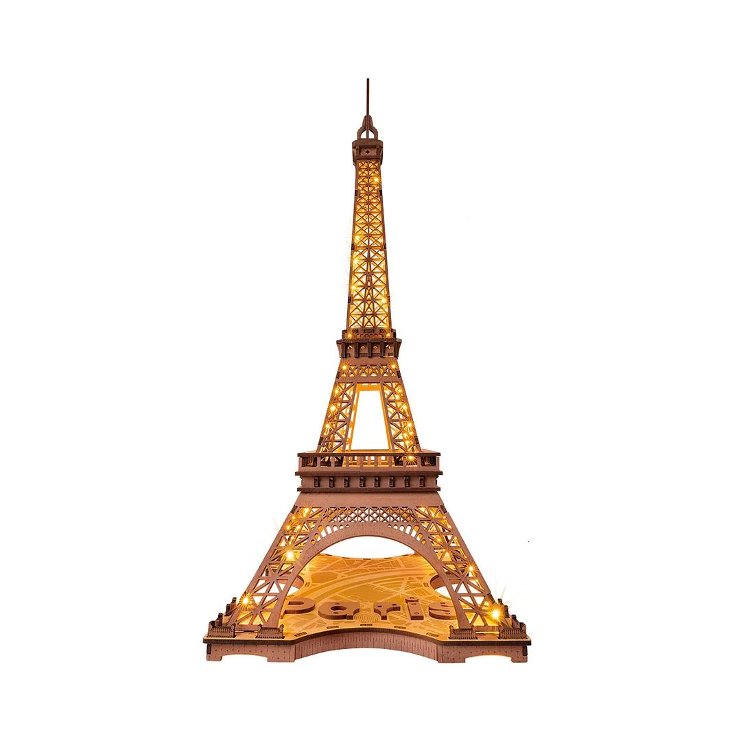 Rolife Night of the Eiffel Tower 3D Wooden Puzzle
