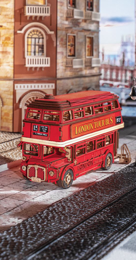 Rolife London Tour Bus 3D Wooden Puzzle