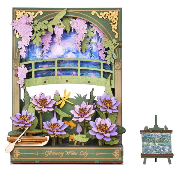 Rowood Glittering Water Lily 3D Wooden Puzzle