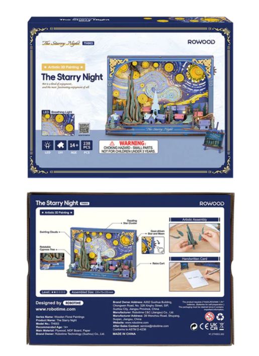 Rowood The Starry Night Wooden Puzzle