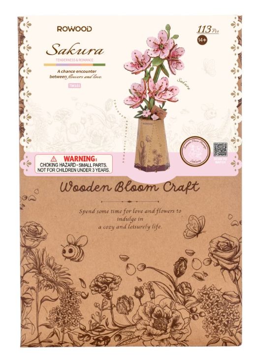 Rowood Sakura DIY 3D Wooden Puzzle