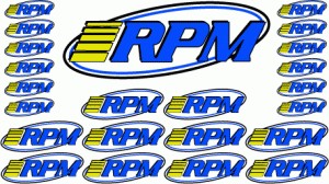 RPM Pro Logo Decal Sheets