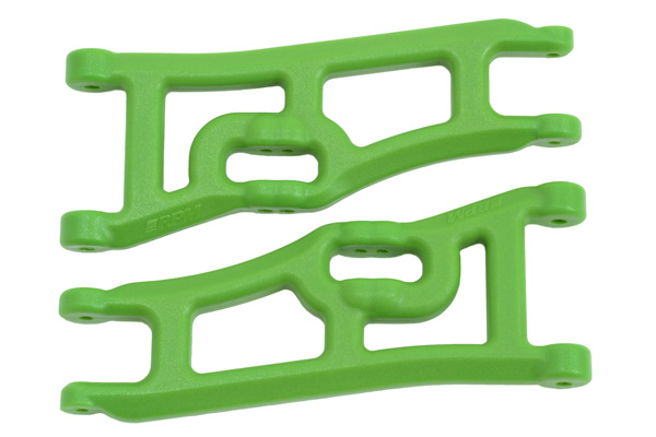 RPM Wide Front A-arms Elec Rustler & Elec Stampede 2wd - Green