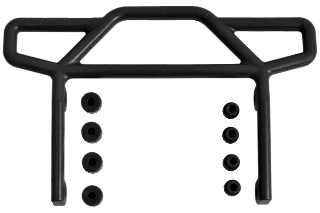 RPM Rear Bumper for Traxxas Electric Rustler - Black - Click Image to Close