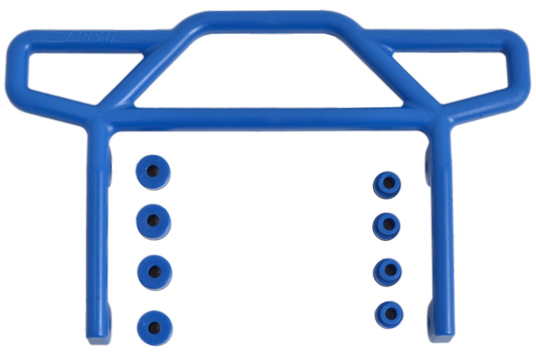 RPM Rear Bumper for Traxxas Electric Rustler - Blue - Click Image to Close