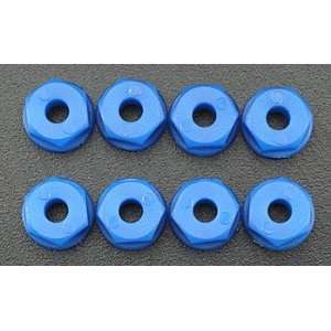 RPM Nylon Nuts 6-32 (8) - Neon Blue - Click Image to Close