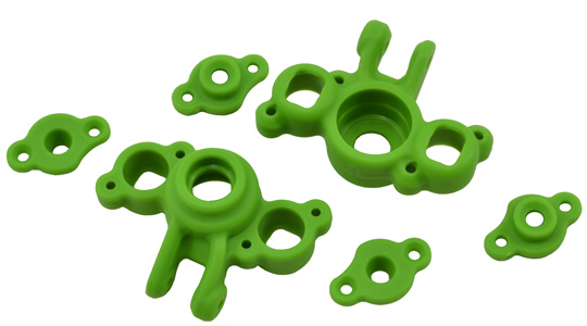 RPM Axle Carriers for 1/16 e-Revo, Slash, Summit & Rally - Green - Click Image to Close