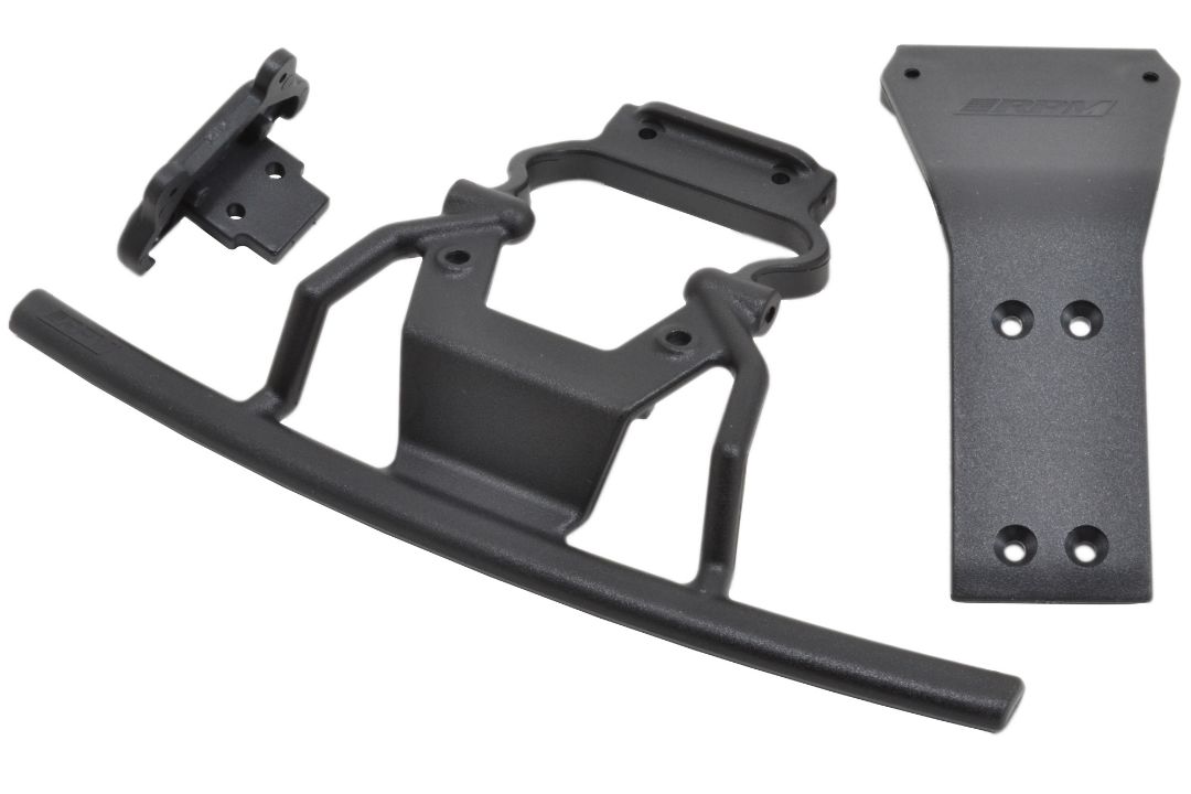 RPM Front Bumper & Skid Plate for the Losi Baja Rey - Black