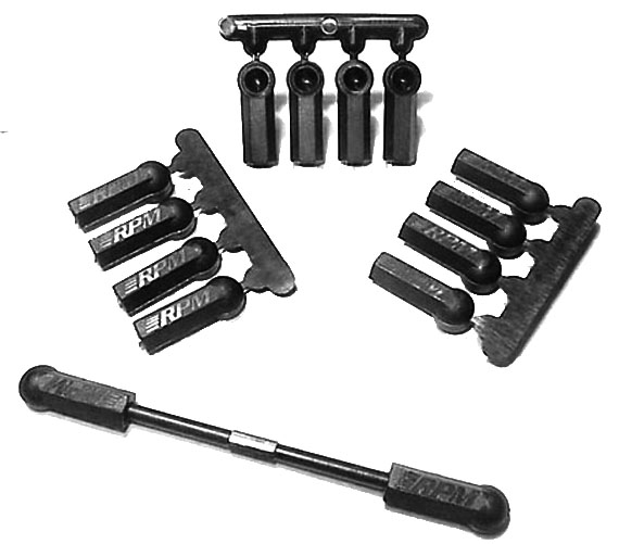 RPM Heavy Duty 4-40 Rod Ends (12) - Black - Click Image to Close