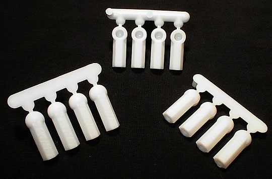 RPM Heavy Duty 4-40 Rod Ends (12) - Dyable White - Click Image to Close