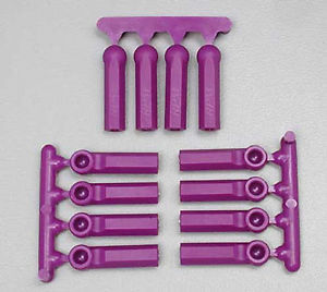 RPM Long Shank 4-40 Rod Ends (12) - Purple