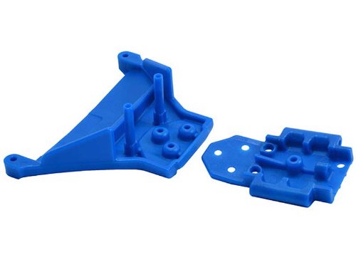 RPM Slash LCG 4x4 Front Bulkhead (Blue) - Click Image to Close