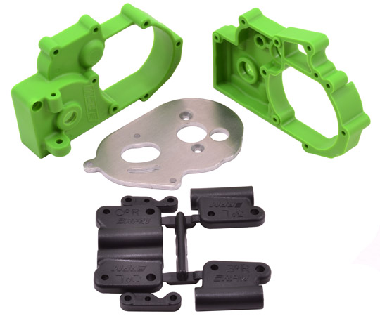 RPM Gearbox Housing and Rear Mounts for the Traxxas Slash 2wd, e-Rustler, e-Stampede & Bandit - Green