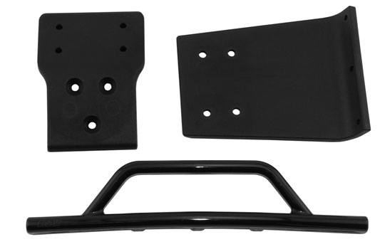 RPM Traxxas Slash 4x4 Front Bumper & Skid Plate (Black) - Click Image to Close