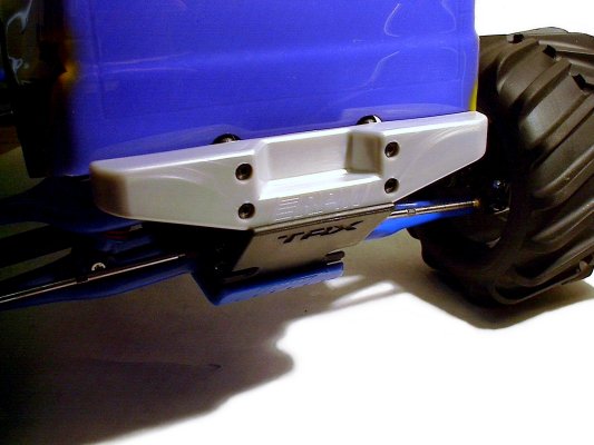 RPM T/E-Maxx Silver Rear Step Bumper