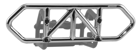 RPM Rear Bumper for the Traxxas Slash 4x4 - Chrome - Click Image to Close