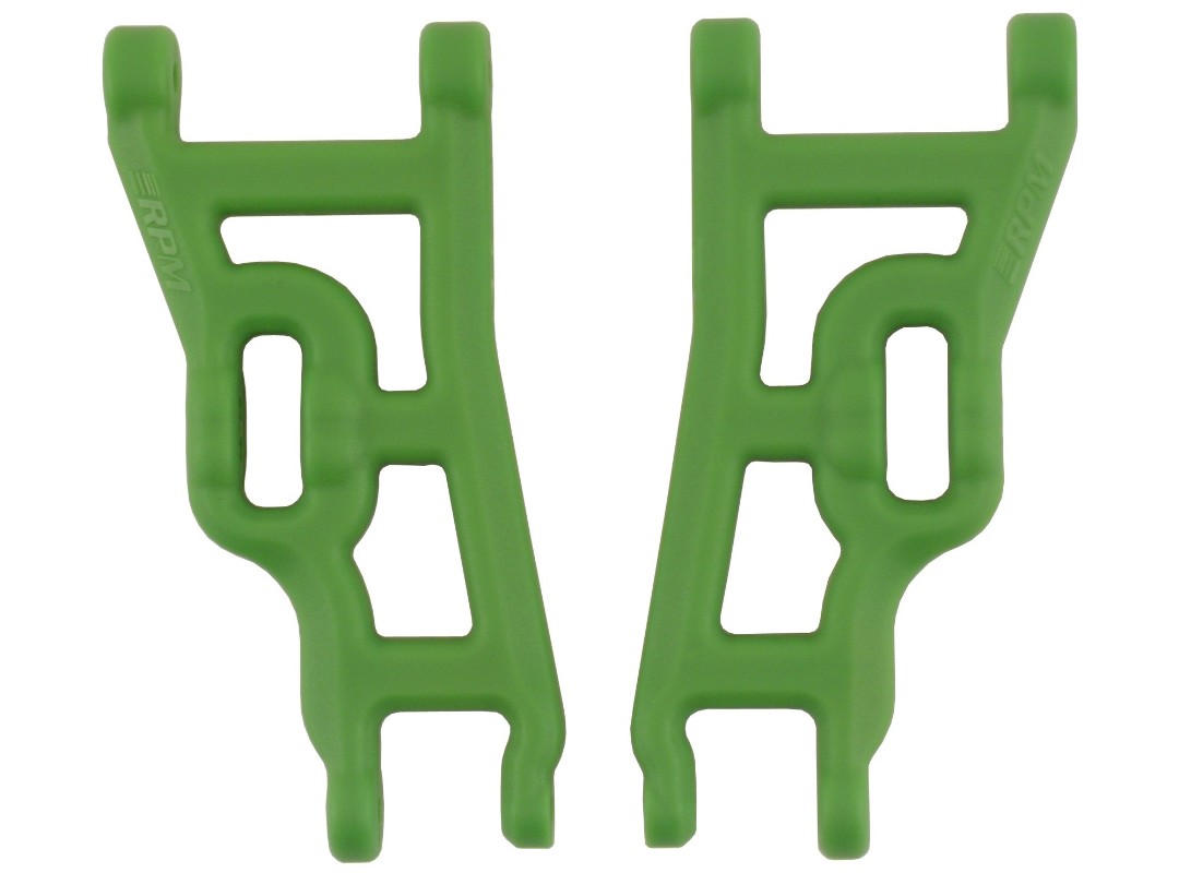 RPM Front A-Arms for 2wd Rustler, Stampede, Slash - Green - Click Image to Close