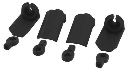 RPM Shock Shaft Guards for Traxxas & Durango 1/10 Shocks - Black