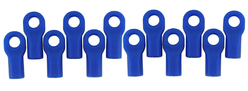 RPM Short Traxxas Turnbluckle Rod End Set (Blue) (12) - Click Image to Close