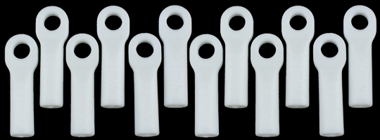 RPM Traxxas Long Rod Ends - Dyeable White