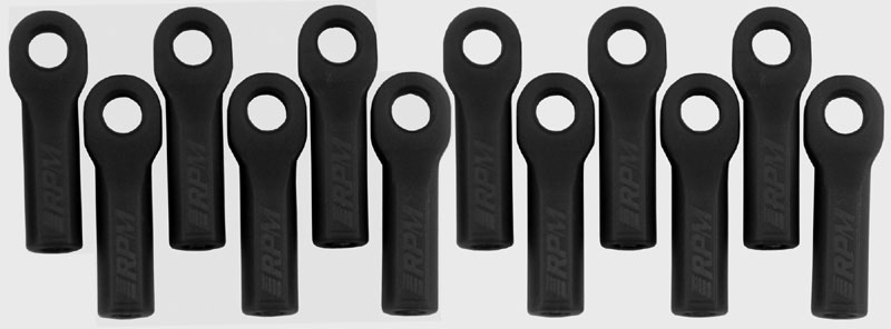 RPM Long Traxxas Turnbuckle Rod End Set (Black) (12) - Click Image to Close