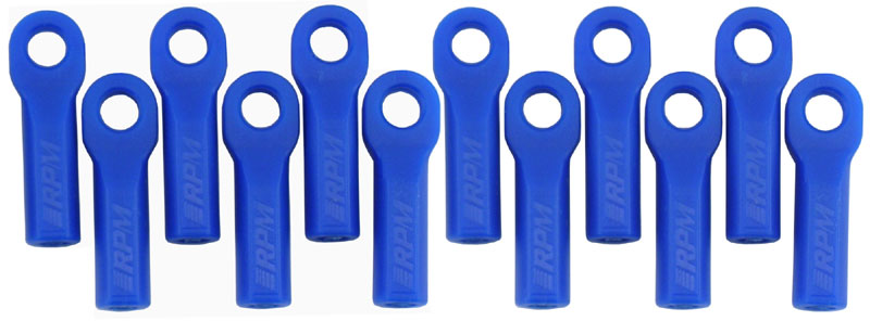 RPM Long Traxxas Turnbuckle Rod End Set (Blue) (12) - Click Image to Close