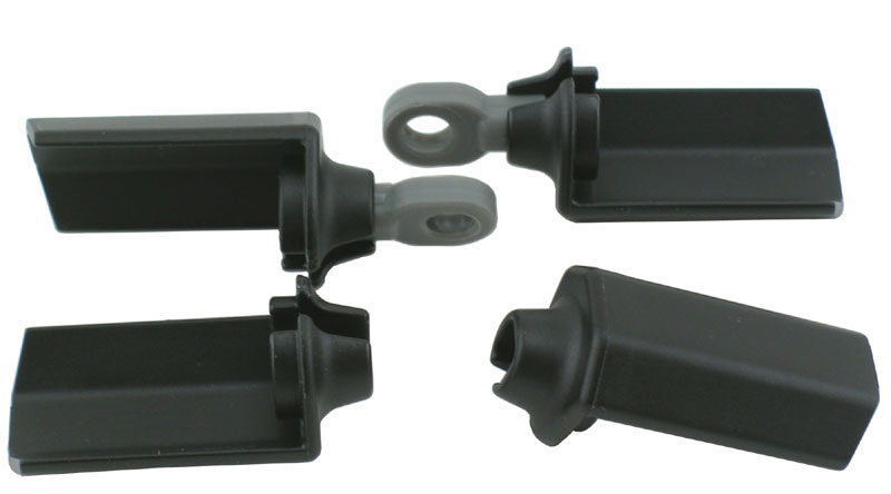 RPM Shock Shaft Guards (Black) (4)