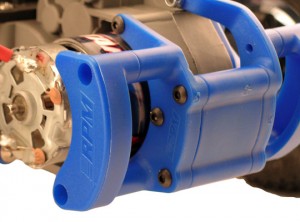 RPM Motor Protector e-Rustler, e-Stampede & Bandit - Blue - Click Image to Close