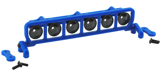 RPM 6 Light Roof Mounted Light Bar Set for Most 1/10 SC Bodies - Blue