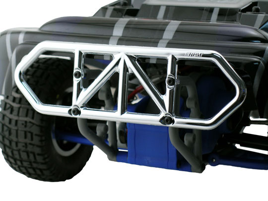 RPM Rear Bumper for 2wd Traxxas Slash - Chrome - Click Image to Close