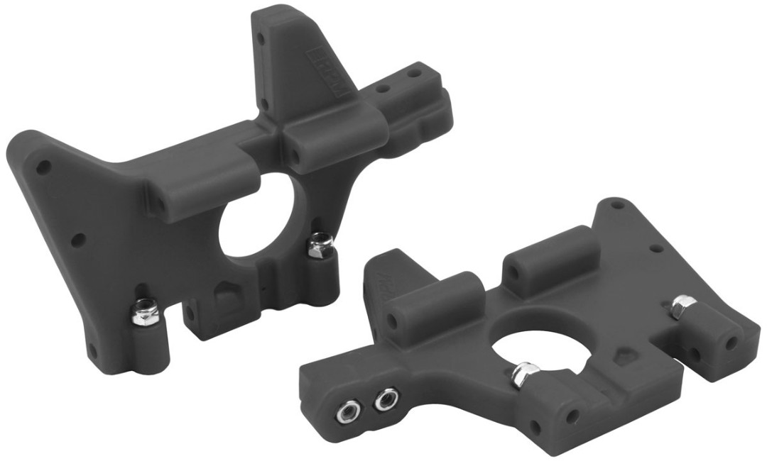 RPM Front Bulkheads for Traxxas T-Maxx & E-Maxx - Black