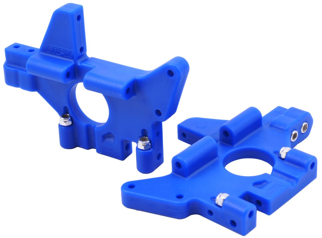 RPM Rear Bulkheads for Traxxas T-Maxx & E-Maxx - Blue