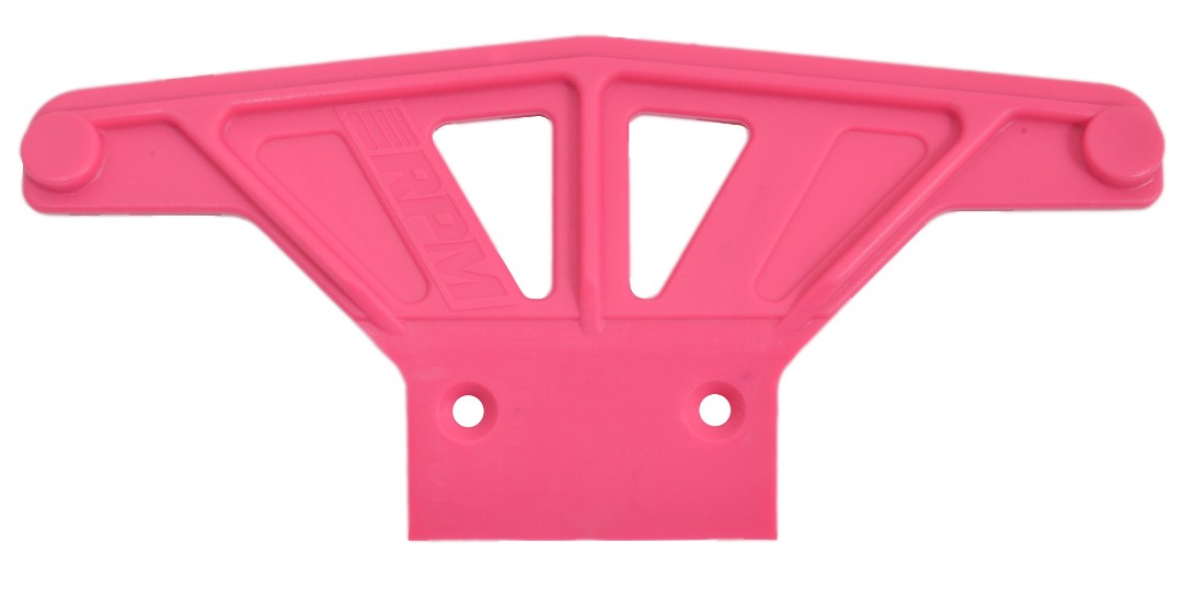 RPM Wide Front Bumper for Rustler, Stampede 2wd & Bandit - Pink - Click Image to Close
