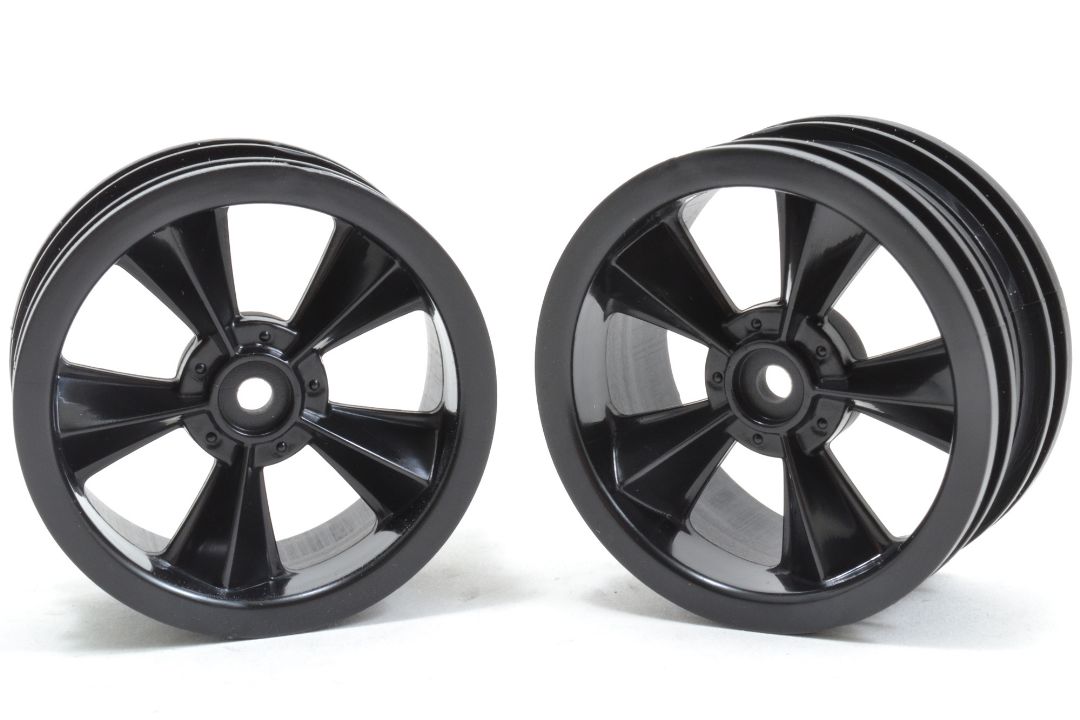 RPM "N2O" Gloss Black Resto-Mod Sedan Wheels - Click Image to Close