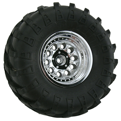 RPM Revolver Crawler Wheels - Wide Wheelbase - Chrome - Click Image to Close