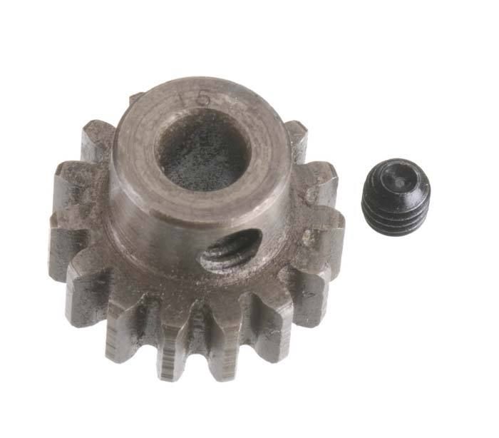 Robinson Racing Mod 1 Extra Hard Steel Pinion 5mm Shaft (15) - Click Image to Close