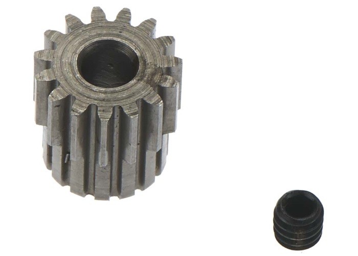 Robinson Racing 48P Super Hard Steel Pinion Gear 1/8 Shaft (15) - Click Image to Close