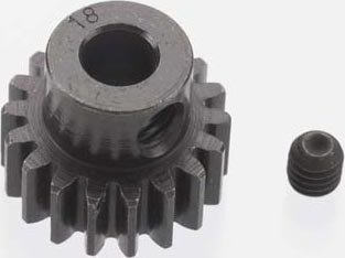 Robinson Racing Extra Hard 32P Blackened Steel Pinion 5m/m (18) - Click Image to Close