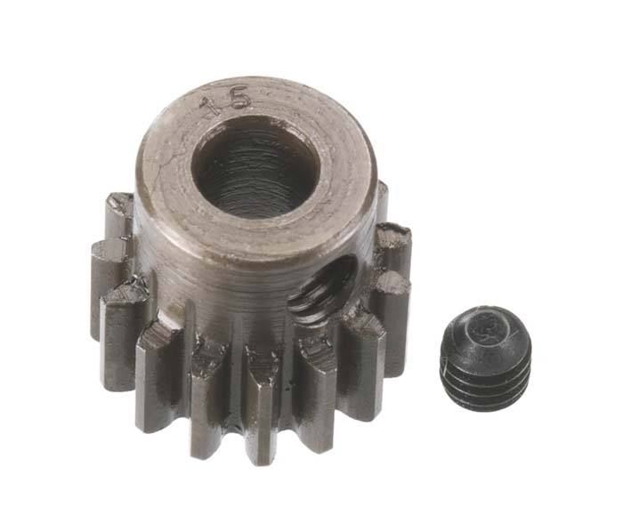 Robinson Racing Extra Hard Steel .8 Mod Pinion Gear 5mm (15) - Click Image to Close