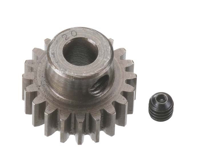 Robinson Racing Extra Hard Steel .8 Mod Pinion Gear w/5mm Bore (20)