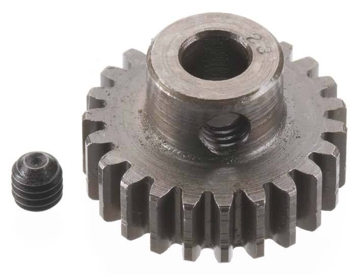 Robinson Racing Extra Hard Steel .8 Mod Pinion Gear 5mm (23) - Click Image to Close