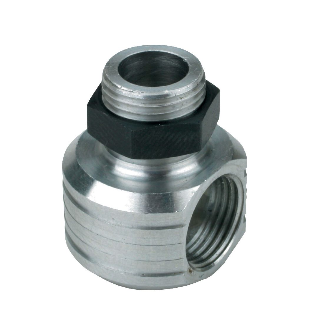 Saito Engines Muffler, Right Angle Adaptor: Y