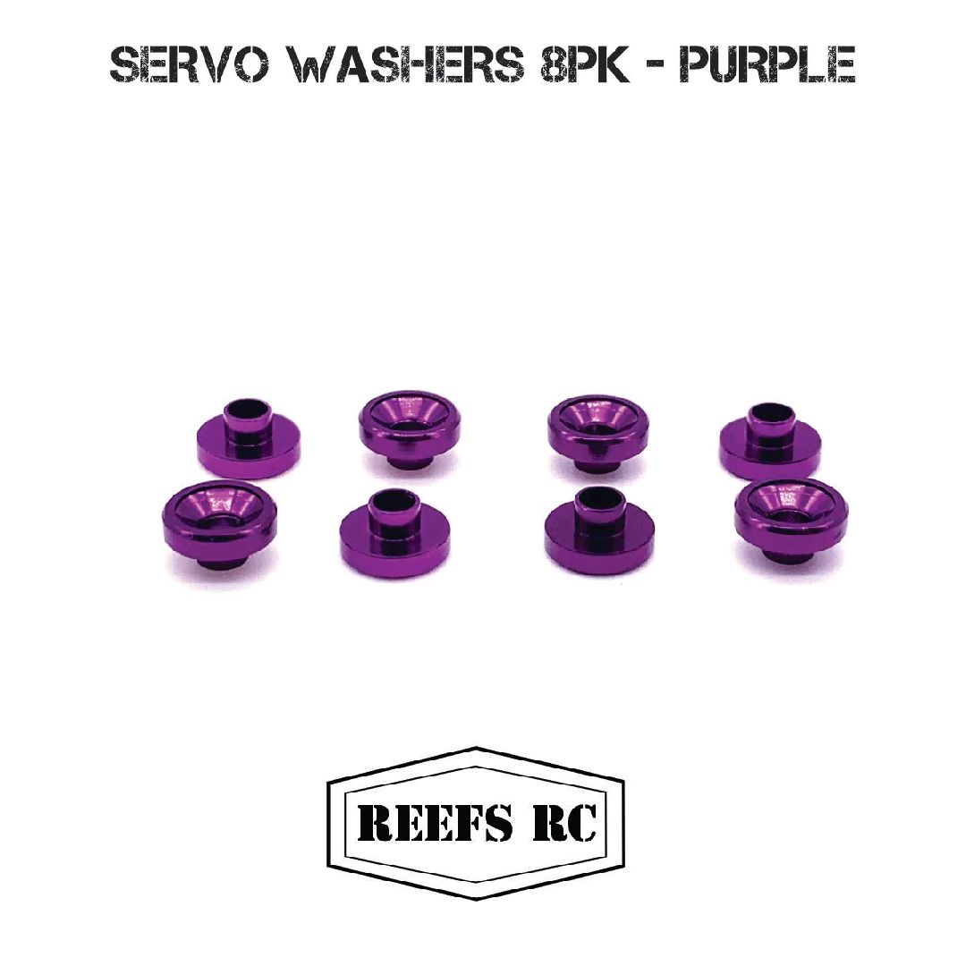 Reefs Servo Washers 3.7mm (8) - Purple - Click Image to Close