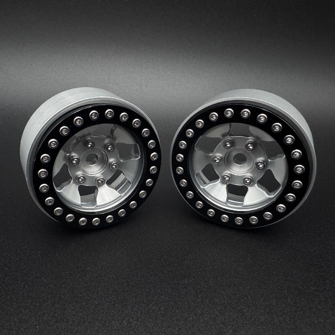 Reefs "GRANITE" 1.9" Beadlock Wheels w/ Reef Hubs & Rings (2)