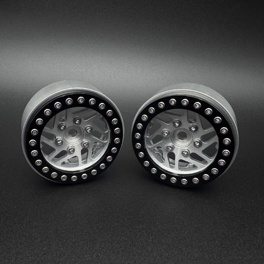 Reefs "Crossman" 1.9" Beadlock Wheels w/ Reef Hubs & Rings (2)