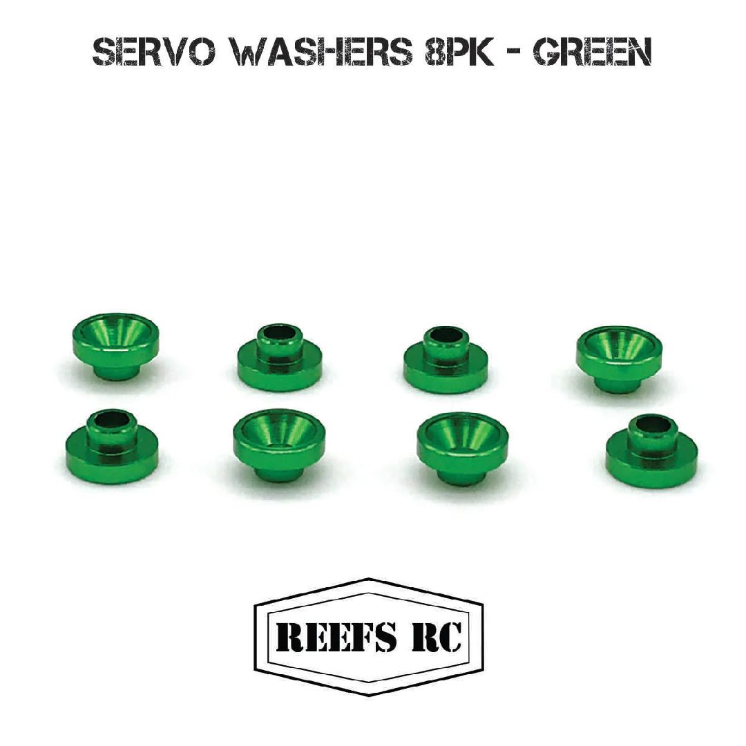 Reefs Servo Washers 3.7mm (8) - Green - Click Image to Close