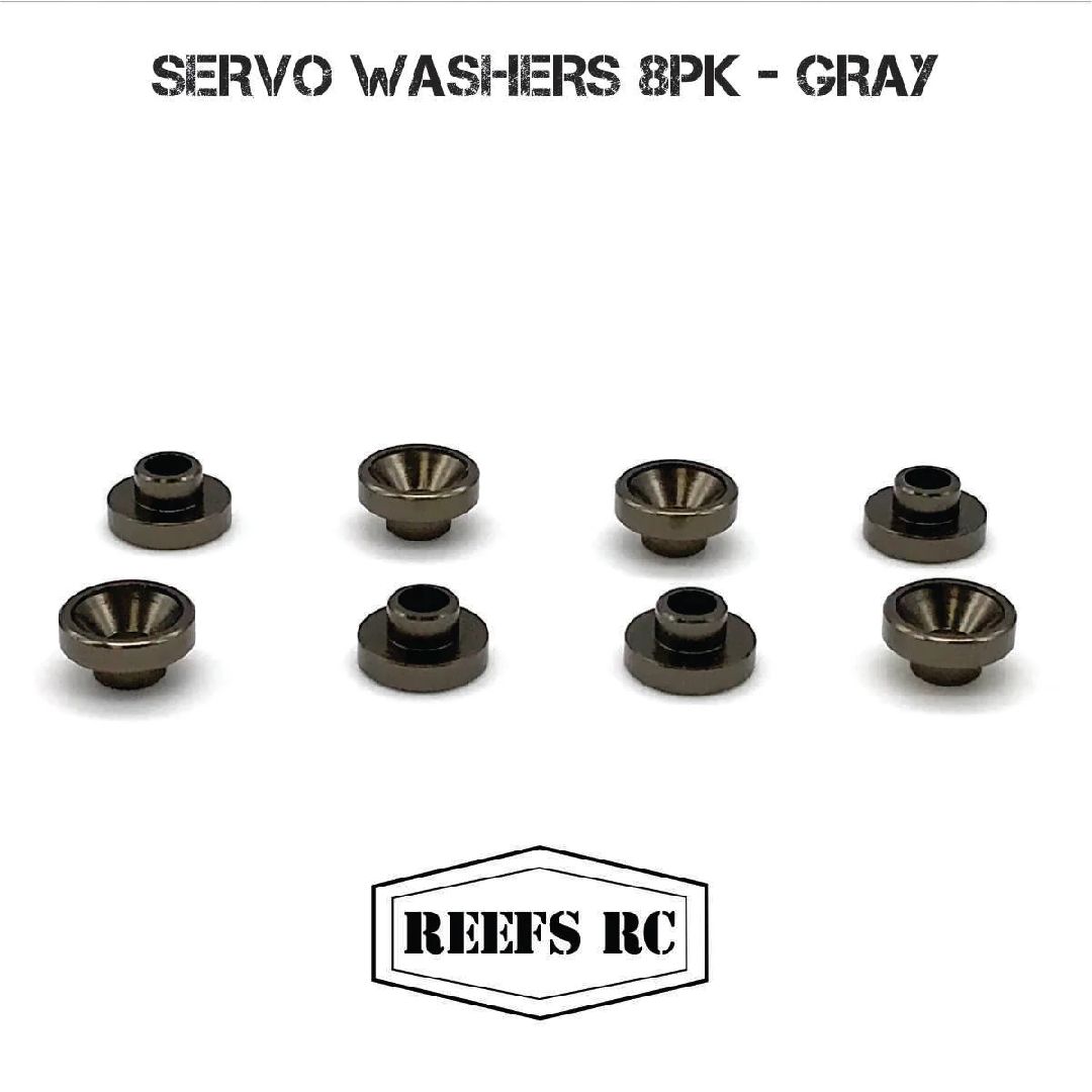 Reefs Servo Washers 3.7mm (8) - Gray - Click Image to Close