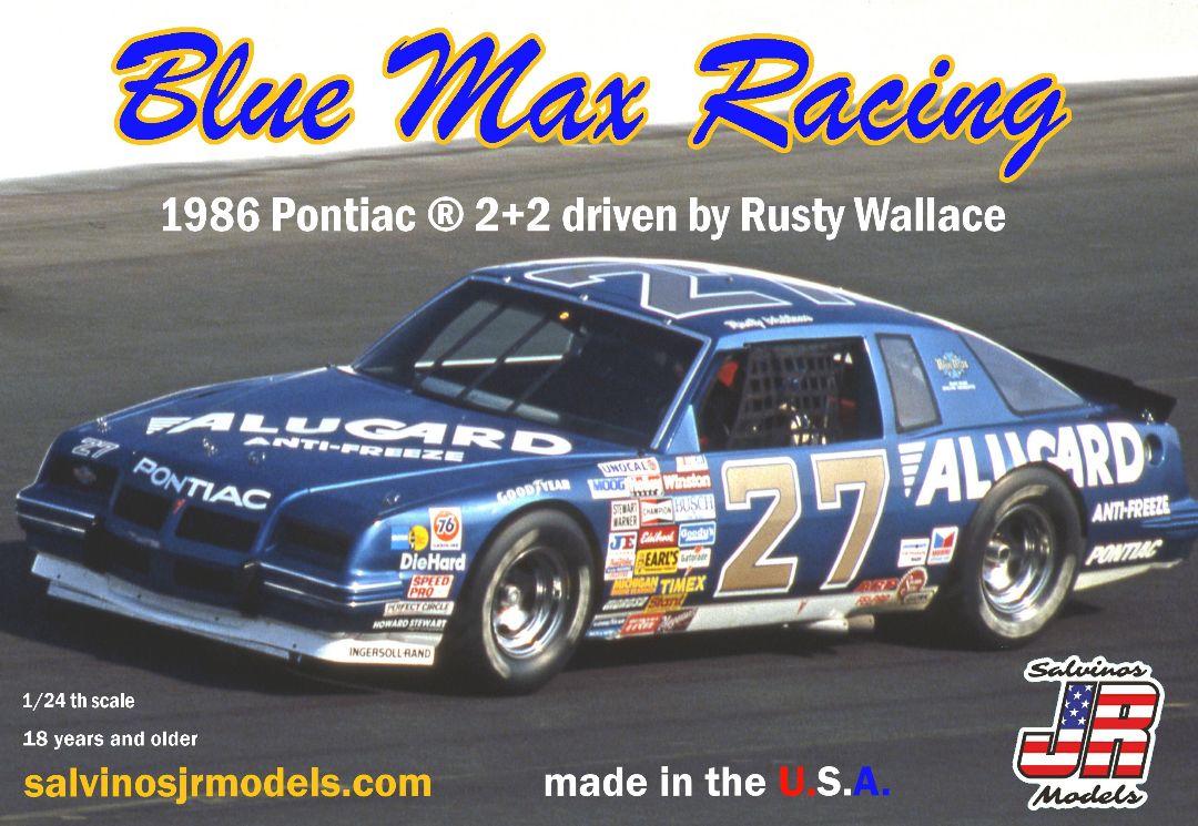 Salvinos JR 1/24 Blue Max Racing 1986 2+2 Rusty Wallace - Click Image to Close